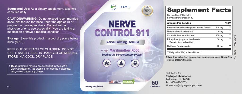 Nerve Control 911 – Advanced Nerve Support Formula