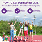 NuBest Tall 10+, Powerful Growth for Kids & Teens (10+), Milk Drinkers, 60 Capsules