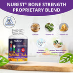 NuBest Tall 10+, Powerful Growth for Kids & Teens (10+), Milk Drinkers, 60 Capsules